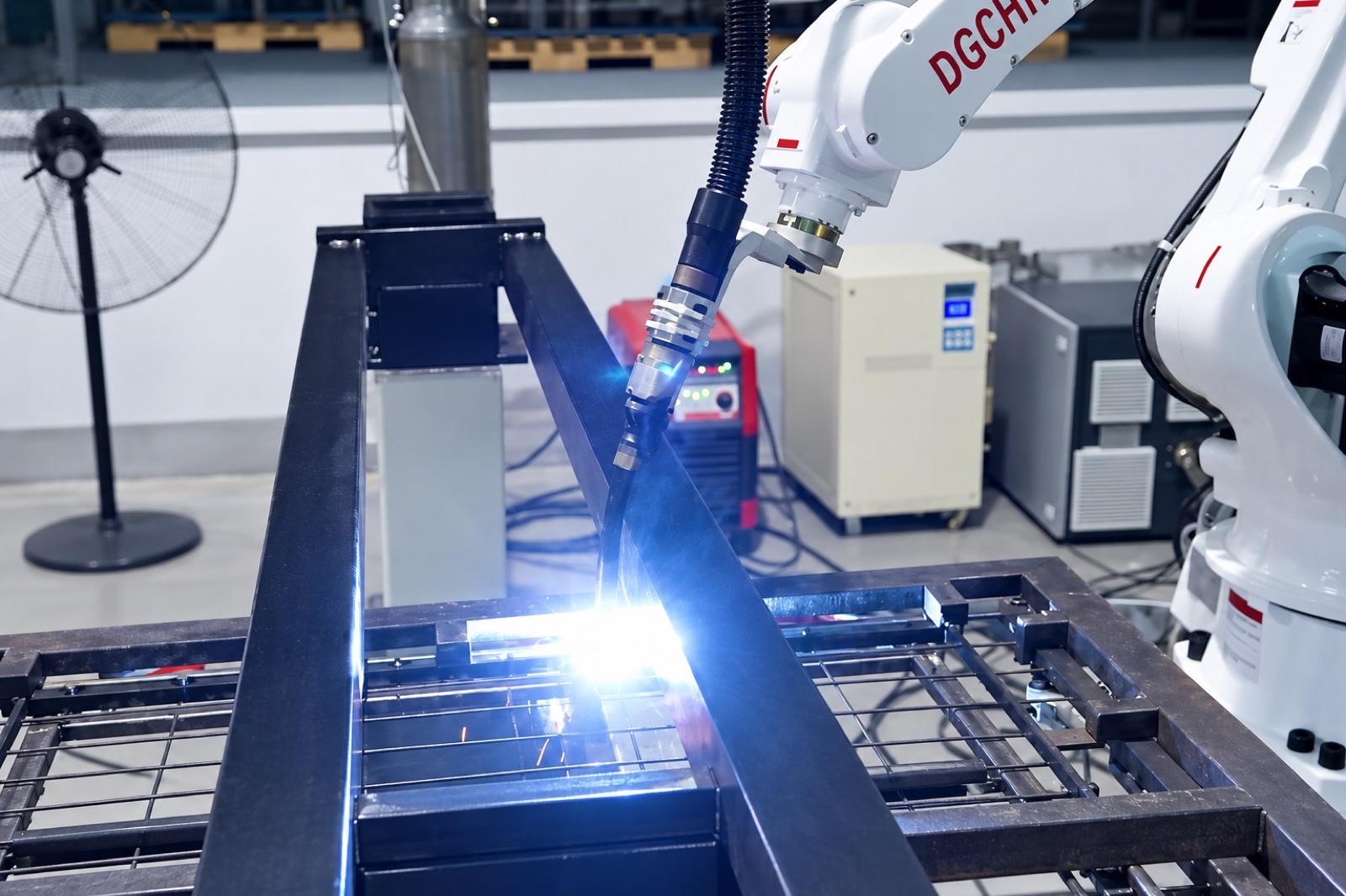 Robotic welding equipment at C&T Vietnam
